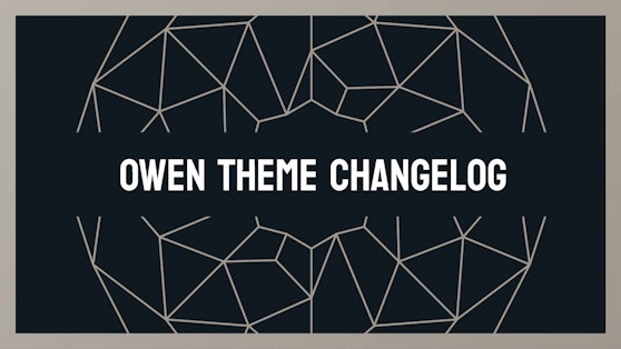 Owen Hydrogen Theme Changelog