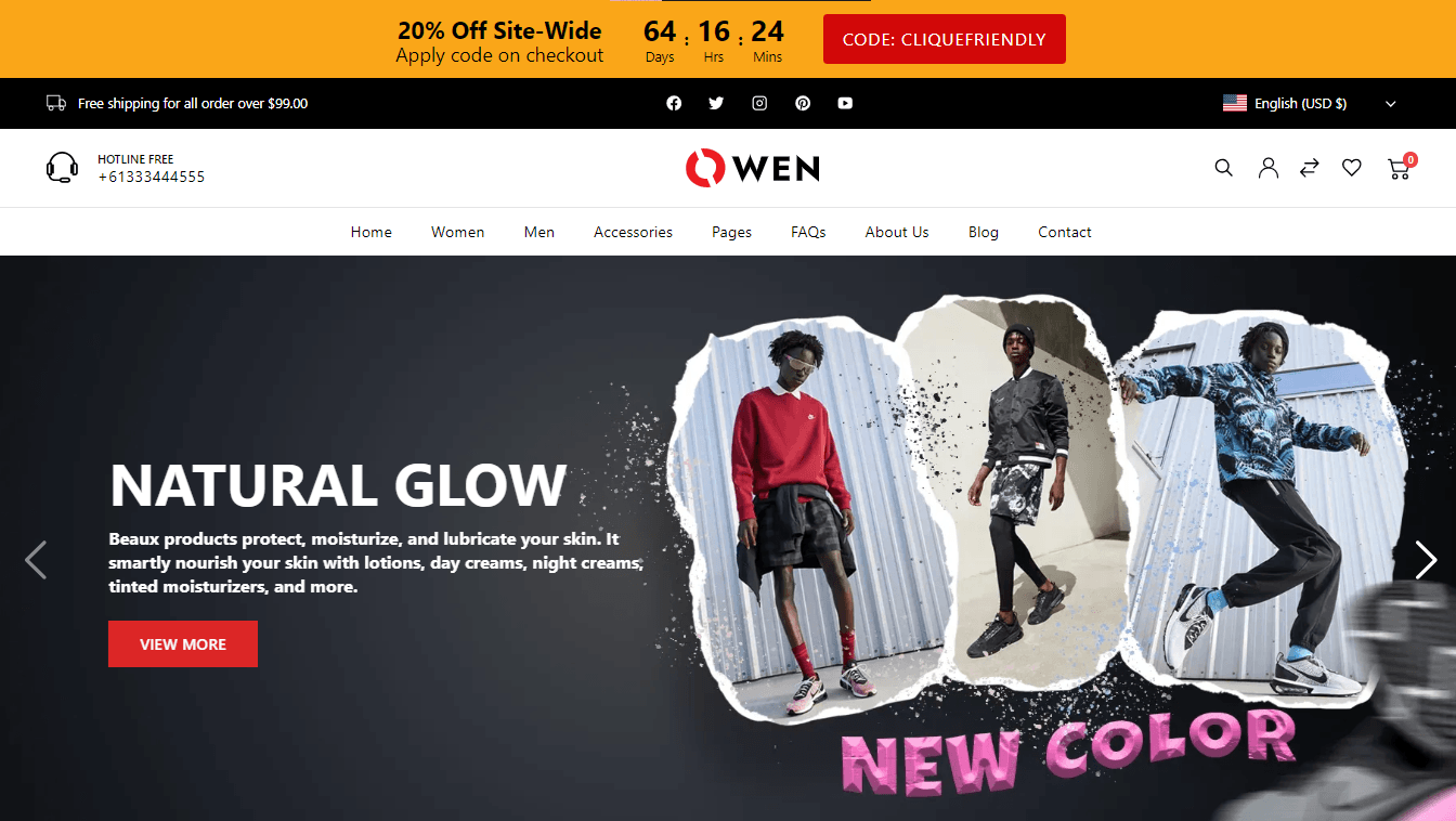 OWEN demo homepage